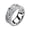 Silver, variant on Five Ring Fashion Stainless Steel Couple Ring Set – Modern Unisex Rings for Everyday Wear, 7 cm, Silver