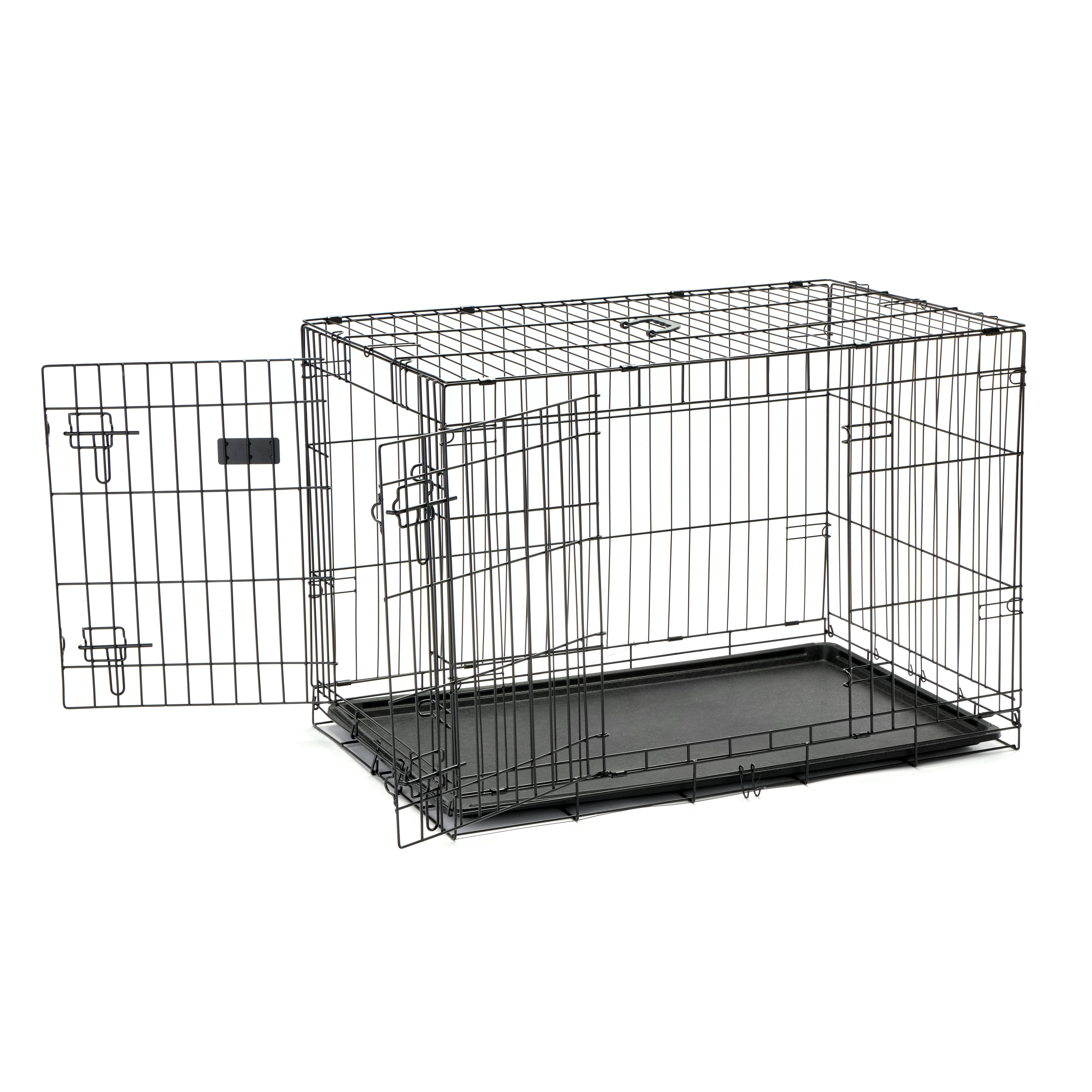 Carlson Pet Products Double Door Wire Crate with Divider, Intermediate, 36" L