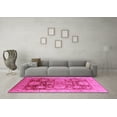 thumbnail image 3 of Ahgly Company Indoor Round Oriental Pink Traditional Area Rugs, 5' Round, 3 of 4