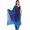 BLUE AND PURPLE, variant on Multicolored Crinkled Bandhani Tie-Dye Stole – pink and red