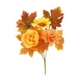 thumbnail image 2 of Thanksgiving Artificial Flower Bouquet, Pumpkin & Berry Fall Arrangement, Dining Table Centerpiece, Plastic Fake Flower Decor, 2 of 6