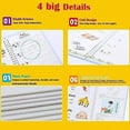 thumbnail image 4 of Nvzi Magic Ink Copybooks Reusable Handwriting Workbooks for Grooves Template Design and Handwriting Aid Practice The Print Writing (4 Books with Pens), 4 of 5