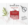 thumbnail image 3 of Darling Souvenir Red Birthday Invitation Card Printable Elegant Fill or Write In Blank Party Invites 28 Pcs 5 x 7 Inches, 3 of 5