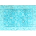 thumbnail image 1 of Ahgly Company Indoor Rectangle Oriental Light Blue Traditional Area Rugs, 2' x 5', 1 of 4