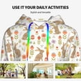 thumbnail image 4 of Xecao Happy Easter Pattern Hoodies for Women Sweatshirts Long Sleeve Sweatshirts Pullover Outfits with Pocket-Large, 4 of 7