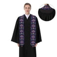 thumbnail image 4 of Haiem Happy Mardi Gras Pattern Graduation Stole 2024 | Premium Satin Sash for Graduation Ceremony, 4 of 7