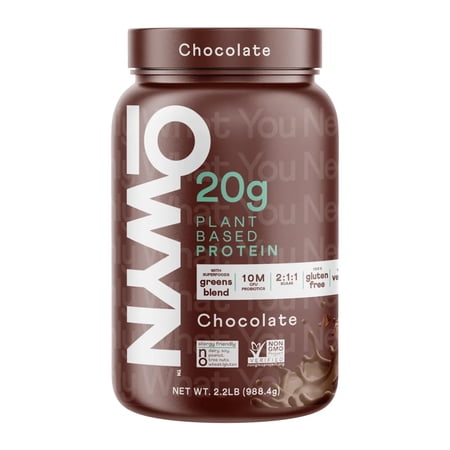 OWYN Plant Based Protein Powder, 20g Protein, Chocolate, 2.2 lbs