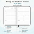 thumbnail image 3 of Lonely Oak 2026-2027 Academic Monthly Planner 5.75" x 8.4", 13 Month Teacher Agenda July 2026-July 2027 for School & Work(Black), 3 of 7