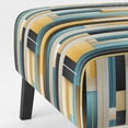 thumbnail image 5 of Designart "Tranquility Green Colors Stripes" Upholstered Modern & Contemporary Accent Chair and Striped Arm Chair - Multiple Color & Pattern, 5 of 7
