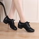 thumbnail image 3 of XIHAHA-zapatos deportivos de piel de vaca para mujer, calzado deportivo con suela exterior blanda, zapatillas de baile para practicar, zapatos de baile modernos y Jazz, 3 of 4