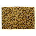 thumbnail image 2 of S4Sassy Gold Artistic Leaves Washable Placemats & Napkins Table Decor Dining Mats, 2 of 3