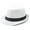 White, variant on Mens Fedora Hat Trilby Summer Beach Sun Straw Hats Men Womens Panama Cap Brim -White