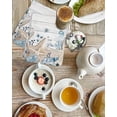 thumbnail image 4 of Blue Beige Coastal Kitchen Dish Towels for Drying Dishes Set of 2, Beach Starfish Summer Eucalyptus Retro Waffle Weave Microfiber Hand Tea Bathroom Towels Quick Dry & Absorbent Towel 15.7x23.6, 4 of 7