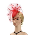 thumbnail image 3 of Diadema de Boda Hugo Charleston Mujer rojo estilo vintage, 3 of 8