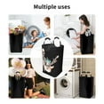 thumbnail image 4 of DouZhe 50L Rectangular Laundry Basket, Rock Skeleton Guitar Prints Waterproof Foldable Laundry Hamper with Aluminum Handles, 4 of 6