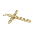thumbnail image 5 of 14K Yellow Gold Crucifix Pendant with 1.7mm Flat Open Wheat Chain Chain Necklace - 20", 5 of 6