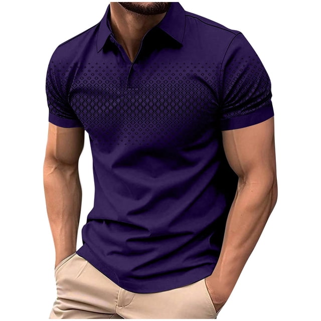 Camisas de Manga Larga para Hombres Suéter Cremallera Impresión Solapa Cuello, Blusa Casual para el Invierno