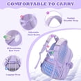 thumbnail image 5 of Gynky School  Backpack - 3Pcs Backpack Set Cute Bookbag Middle School Backpacks for Teens Bookbag School Bags 3 Set, 5 of 9