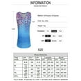 thumbnail image 2 of DYMADE Women V-neck Printed Sleeveless Tank Top, 2 of 6