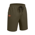 thumbnail image 6 of Yievot Cotton Linen Shorts for Men Casual Drawstring Elastic Waist Lightweight Summer Beach Shorts with Pockets, 6 of 8