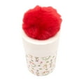 thumbnail image 2 of Blush Pink Christmas Themed Gift Box with Red Pom Holiday Time, 2 of 5