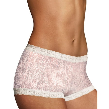 

Maidenform Womens One Fab Fit Microfiber and Lace Boyshort - Best-Seller 9