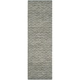 thumbnail image 3 of SAFAVIEH Montauk Bayram Chevron Cotton Runner Rug, Ivory/Dark Grey, 2'3" x 9', 3 of 8