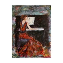 Trademark Fine Art 'Playing Chopin' Canvas Art by Janelle Nichol