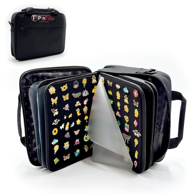 Bolsa expositora PinFolio Pro grande para 1000 alfileres esmaltados de 2,54 cm