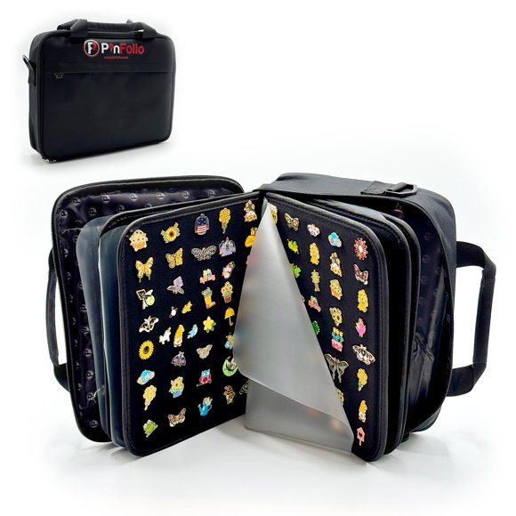 Bolsa expositora PinFolio Pro grande para 1000 alfileres esmaltados de 2,54 cm