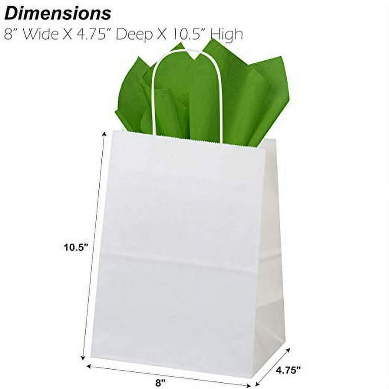 No 1 Uncle Birthday Gift Bags (Small) - Eco Friendly Recycled Paper Bags With Rope Handles, White, 4.7x6.3 Inches