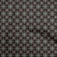 thumbnail image 1 of oneOone Polyester Spandex Black Fabric Asian Ornamental Tile Craft Projects Decor Fabric Printed By The Yard 56 Inch Wide, 1 of 4