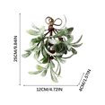 thumbnail image 4 of Artificial Mistletoe under $5! kkbbma Artificial Hanging Mistletoe,Christmas Glitter Mistletoe Picks for Home Party Decor,Festive Holiday Ornament for Couples,Xmas Tree Hanging Decoration, 4 of 9