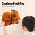 thumbnail image 4 of Carpincho realista de peluche juguete de peluche de capibara lindo suave cómodo realista Animal relleno de capibara regalo de cumpleaños ANGGREK  Otros, 4 of 7