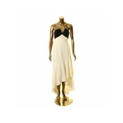 JILL JILL STUART Two-Tone Gown Black/White