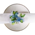 thumbnail image 3 of Fennco Styles Unique Multi-Flower Crystal Design Decorative Napkin Rings, Set of 4, 3 of 4
