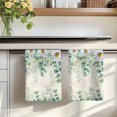thumbnail image 7 of Green Eucalyptus Leaves Kitchen Towels Set of 3, Spring Daily Flowers Plants Beige Absorbent Dish Towels for Kitchen, Microfiber Hand Towel, Quick Drying Tea Towel for Cleaning Decorative Dishcloths, 7 of 7