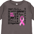 thumbnail image 4 of Inktastic Breast Cancer- Together We Will Win Boys or Girls Long Sleeve Toddler T-Shirt, 4 of 5
