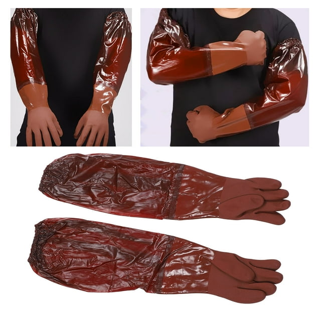Guantes De Limpieza Largos, Guantes De Brazo Largo Multifuncionales Reutilizables A Prueba De Pinchazos Para Mantenimiento De Máquinas