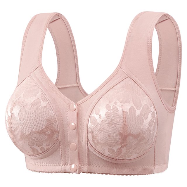 Abcnature Plus Size Bras for Women Thin and Steel Hoop Gathered Breathable Underwear for Daily Bras