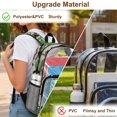 thumbnail image 5 of FKELYI Clear Backpack for Girls & Boys 17 Inch Kids Backpacks Transprent School Book Bag with Multi-Pockets Camo Green Funny Dinosaur Print Casual Daypack for Elementary, 5 of 7