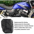 thumbnail image 6 of Cold Air Intake Filter Cover, Thickened Dust-proof Water-proof Motorcycle Universal Air Intake Cover Filter Sock Compatible with Harley Davidson Touring, for High Flow Cone Air Filter (L), 6 of 7