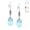 aquamarine blue, variant on One Pair 22mm Austrian Crystal Teardrop Earrings - Sterling Silver Earwires - Aquamarine Blue