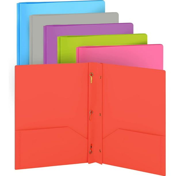 Enday Folder with Pockets and Prongs 2 Pocket Portfolio Folder for