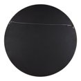 thumbnail image 4 of Kate and Laurel Hutton Round Decorative Wood Frame Wall Mirror, 30 Inch Diameter, Graywash, 4 of 6
