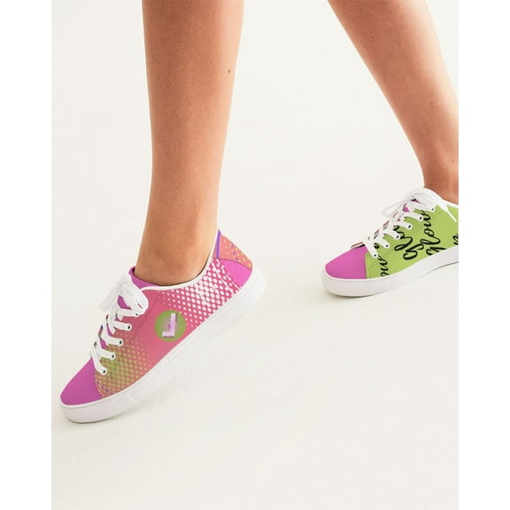 Glow up Gear Women's Faux-Leather Sneaker