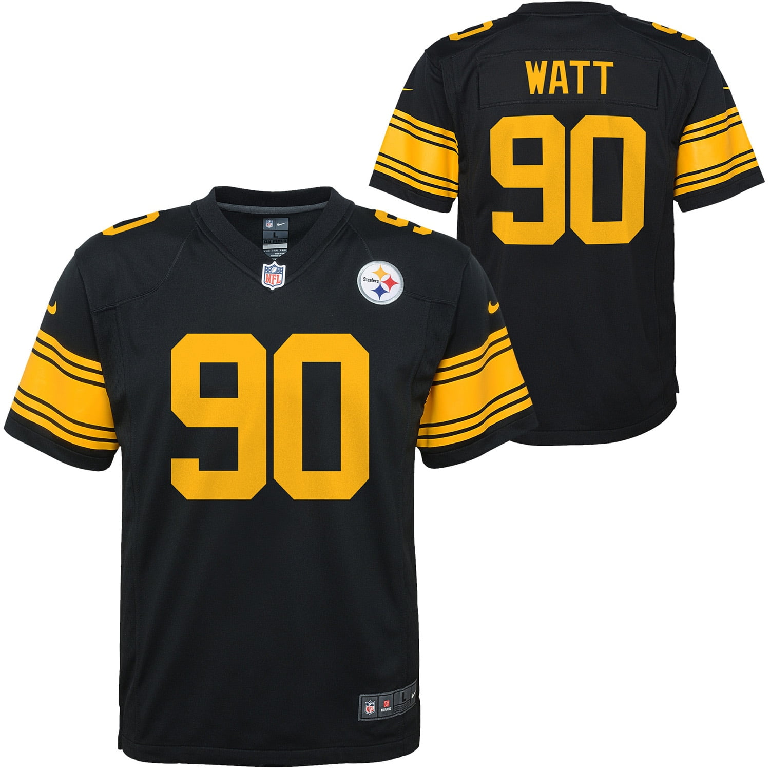 steelers jersey youth large