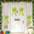 thumbnail image 5 of geerera Handcrafted Easter Bow, Linen Ribbon Festive Decorative Accessory for Gift, Wreath, Door, Spring Holiday Craft, 9"x18", 5 of 6