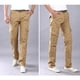 thumbnail image 2 of Qarigey Pantalón cargo Transpirable y cómodo Aplicación amplia Hecho con pantalones cargo para hombre de algodón Prendas para la parte inferior del cuerpo café 33, 2 of 6