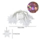 thumbnail image 3 of Fiudx Decoración del hogar Luces navideñas, 10 luces LED con forma de copo de nieve, luces que funcionan con pilas para dormitorio, patio, habitación, jardín, fiesta, hogar, decoración navideña, deco, 3 of 6
